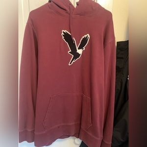 Maroon American Eagle Logo Sweater